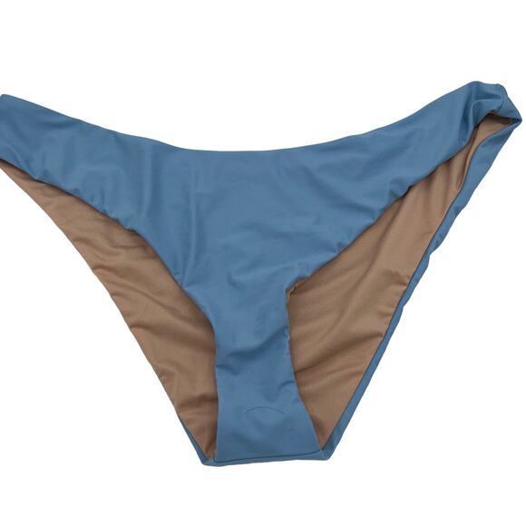 NWT J. Crew Blue Cheeky Curved Waist Bikini Swim Bathing Suit Bottom Size XXL - Picture 3 of 9